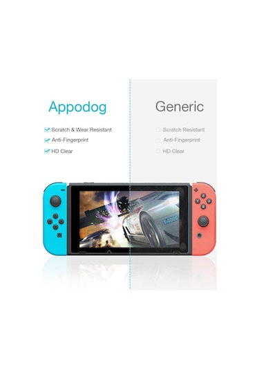 Nintendo Switch Temperli Cam Ekran Koruyucu 2 Adet