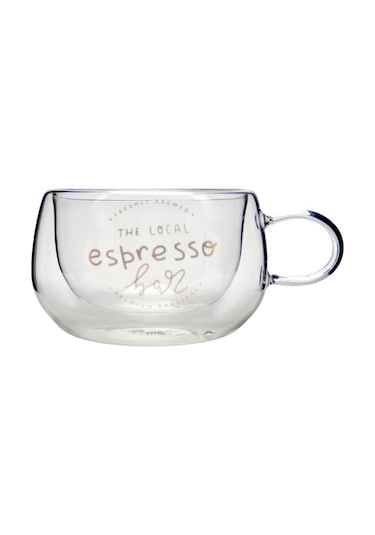 Perotti Double Espresso Çift Cidarlı Desenli Kupa 280 ML