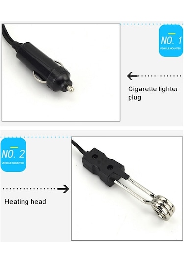 Sones 12v Çakmak Araba Elektrikli Isıtma Su Sopa Su Isıtıcı