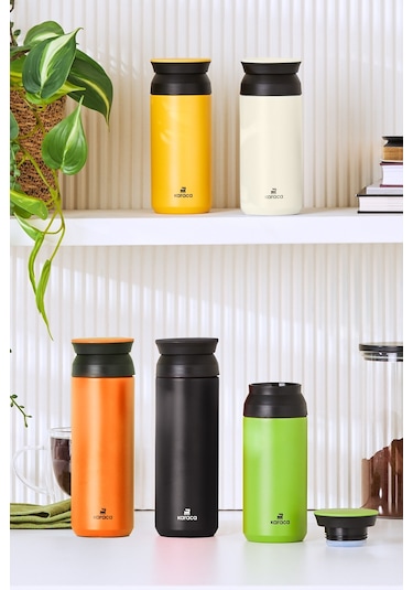 Karaca Rainbow Paslanmaz Çelik Termos 350 ML Krem