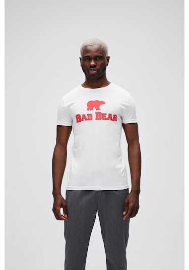 Bad Bear Tee Erkek Tişört 19.01.07.002White-Red Beyaz - Kırmızı