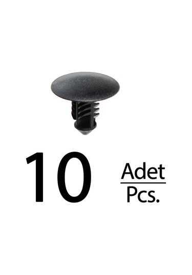 Renault Megane, Nissan İçin Kaput Keçe Klipsi- 10 Adet 1 Adet / Siyah