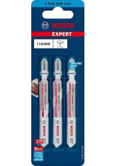 Bosch Expert T 128 Bhm 3'lü Laminant İçin Dekupaj Bıçağı 2608900542