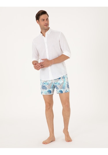 Pierre Cardin Erkek Mint Deniz Şortu 50307930-vr090 Mint