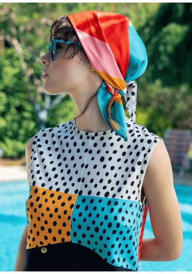 Bandana- Eşarp - Puantiye 20 Çok Renki