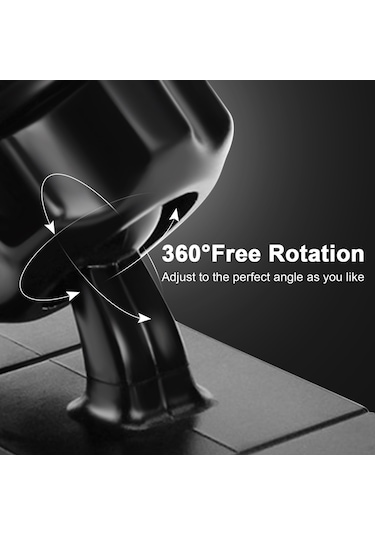 Neevoyu Ds003 Siyah Araç Telefon Tutucu - Güçlü Manyetik Tutma, 360 Dönebilen, Evrensel Uyumlu Abs Malzeme