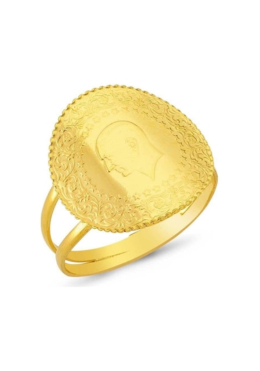 Çeyrek Altınlı Yüzük 3.50 Gram 22 Ayar Altın