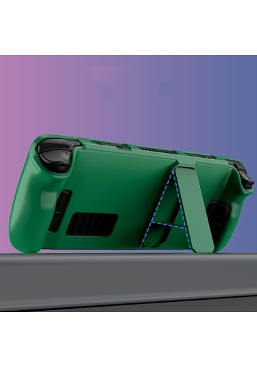 Steam Deck Oyun Konsolu İçin Sert Pc Koruyucu Kılıf Standlı Açık Mor