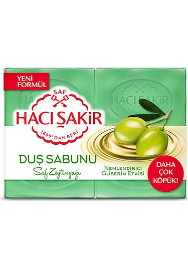 Hacı Şakir Nemlendirici Etkili Gliserin Zeytinyağı Saf Sabun 4'lü 125 G