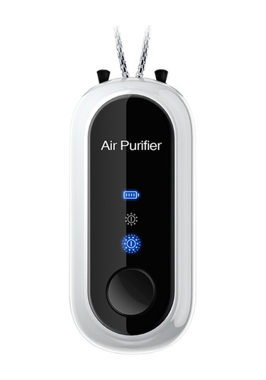 Taşınabilir Mini Hava Temizleyici - Negatif İyonlu, Usb-c Şarj, 700mah Pil Beyaz Beyaz