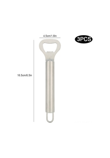 Honmex 3 Adet Mini Taşınabilir Paslanmaz Çelik Manüel Bira Kapağı Açıcı Pratik Mutfak Aleti