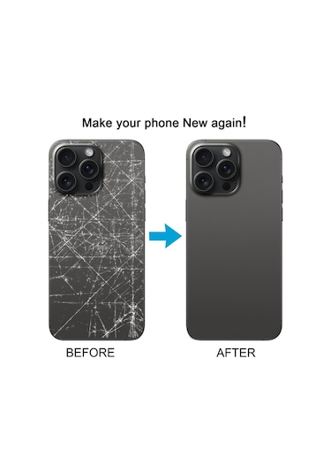 Cbtx Apple Uyumlu iPhone 15 Pro Max Cam Pil Arka Kapak Siyah