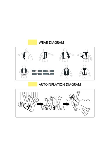 Youtek Otomatik Şişme Can Yeleği - Su Sporları İçin Hafif Ve Dayanıklı Turuncu