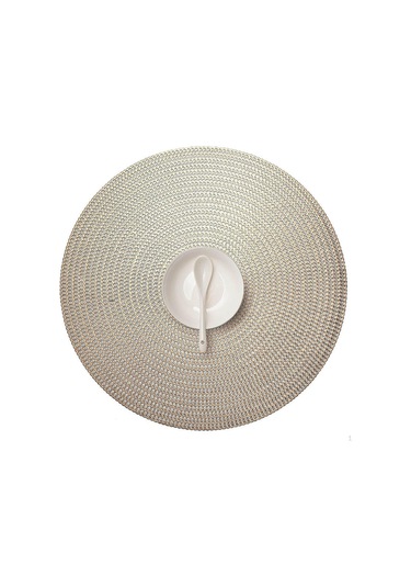 Örgülü Yemek Odası Matı Masa Düzeni Yıkanabilir Isıya Dayanıklı Ped Altın