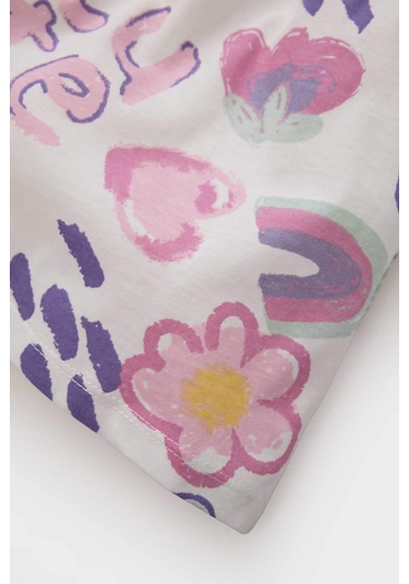 DeFacto Kız Bebek Desenli Kolsuz Yazlık Elbise C0074A525HSER134