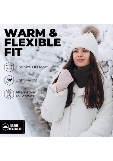 Wezone Erkekler İçin Kışlık Fleece Kalın Boyun Maskesi - Outdoor Bisiklet Sürüşü İçin Rüzgar, Toz Ve Soğuk Koruyucu Antifriz Eşya Çok Renkli