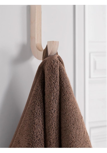 %100 Cotton Saç Havlusu Maura 50x90 Cm Kahve