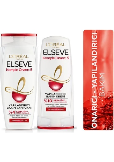 L'Oreal Paris Elseve Komple Onarıcı 5 Yapılandırıcı Bakım Seti 2'li