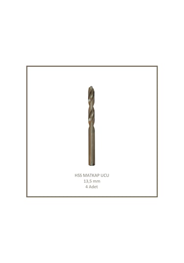 Hss Matkap Ucu 13,5 Mm, Metal, Ahşap, Plastik İçin 4 Adet
