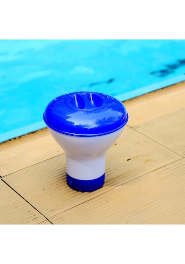 Yüzer Dağıtıcı Yüzer Şamandıra Havuz Spa Klor Tableti Dağıtıcı Floater Dahili Termometre İle F/c Ekranı İle