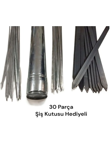 Mangal Seti -10 Adana Kebap Şişi,10 Ciğer Şişi,10 Kuşbaşı Şişi