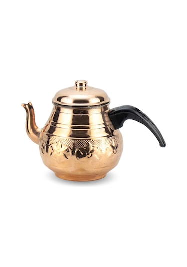 Tombul Orta Kahveci Bakır Çaydanlık 1,40 Lt Bakır