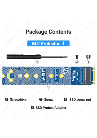 Jeyı M.2 Nvme Sata Çevirici Dönüştürücü M-key Nvme-pcıe 4.0 X4 64