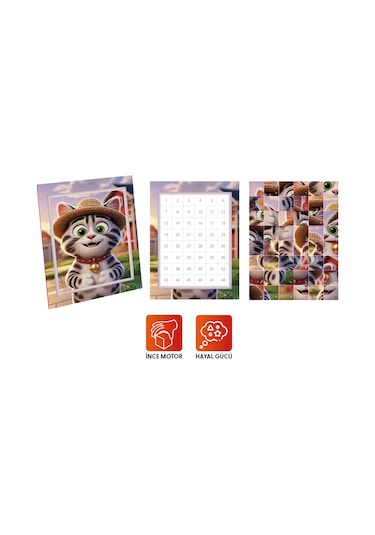 Playever Sticker Puzzle - Çiftlik, Çıkartmalı Yapboz Etkinlik Kitabı