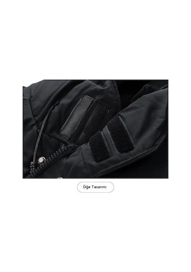 Büyük Beden Yeni Kışlık Erkek Pamuklu Dolgulu Ceket Yeşil