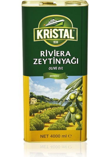 Kristal Riviera Zeytinyağı Teneke 4 L