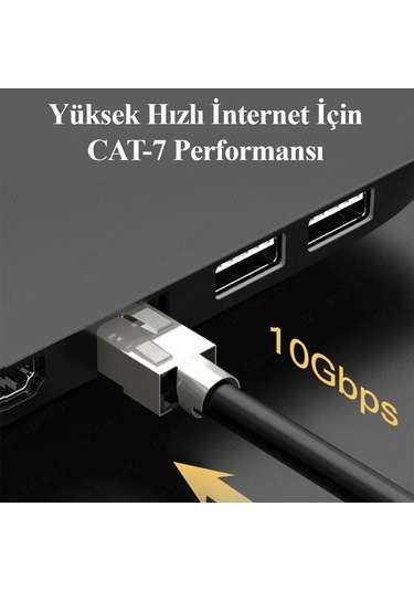 Yüksek Performanslı Altın Kaplama Rj45 8p8c Cat7 Konnektör-2 Adet
