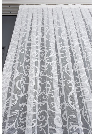 Caserta Home Dsn23 Sarmaşık Şal Desen Kdk Örme Tül Perde