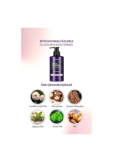 Kundal Honey& Macadamia Protein Treatment White Musk 500 ML