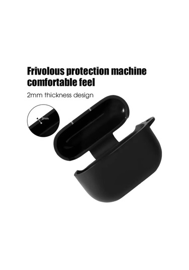 Redmi Buds 6 Pro Uyumlu Soft Silikon Kılıf+kanca Siyah Belirtilmemiş Belirtilmemiş Xiaomi Uyumlu Cn Diğer