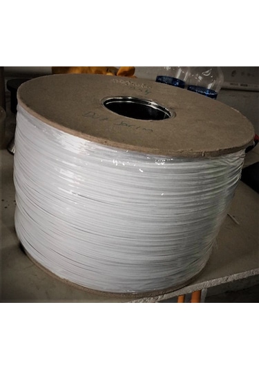 Pvc Kaplı İnce Bağteli Klips Beyaz 17 Cm Kesilmiş 500 Gram