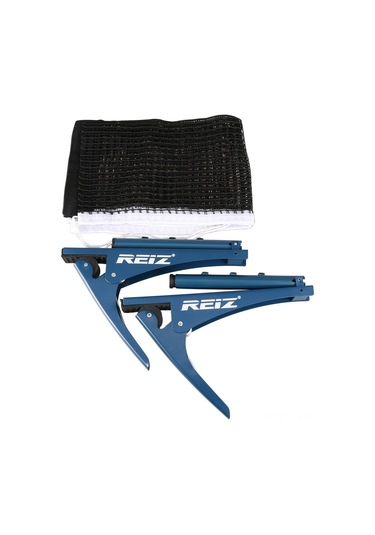 Ranyeek Tenis Masası Ağı Ve İki Mavi Sırtlı Klips Seti - Kolay Kurulum, Dayanıklı Poliester Ağ, 177cm Genişlik, Spor Ve Antrenman İçin