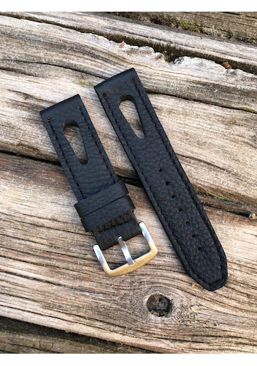 22 Mm Siyah Deri Kordon