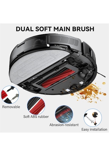 Sointeresting Roborock S8 Pro Uıtra Yedek Parçaları Aksesuarları Robot Süpürge Aksesuar Seti Toz Torbaları Ana Fırçalar