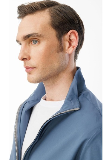 Erkek Hakim Yaka Yan Cepli Mont H.mavi H.mavi