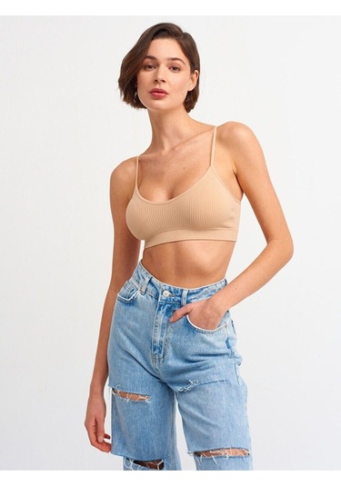 Dilvin 3568 Destekli Bra-camel-4172 Camel