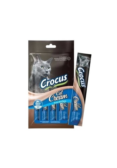 Crocus Karidesli Sıvı Kedi Ödül Maması 4 x 15 G