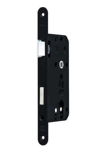 Hafele Gömme Kilit Barelli Tipi 55/18mm. Sağ Yönlü Mat Siyah Renk