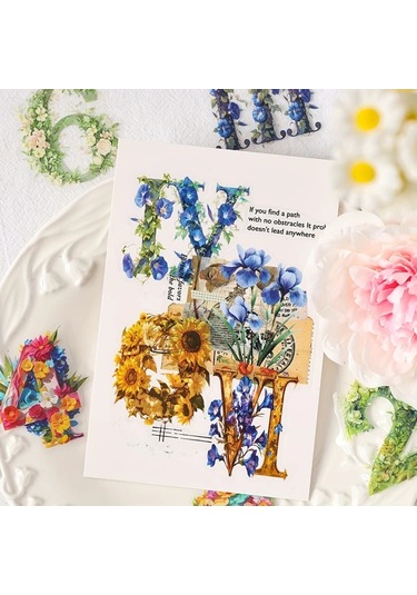 Honeybeeshop Dijital Şifre 6lı Renkli Sayı Bant Seti Scrapbooking Dıy Koleksiyon Projeleri