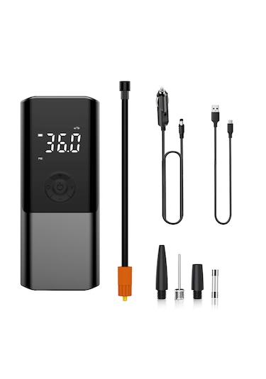 Dijital Hava Kompresörü Basınç Göstergeli Hava Pompası