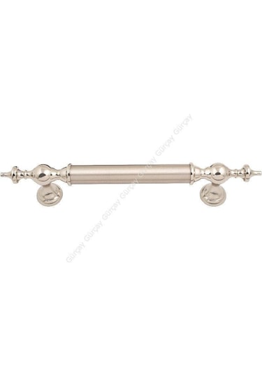 Osmanlı Çekme Kapı Kolu Nikel Saten Çift Taraflı