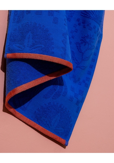 Madame Coco Mai %100 Pamuk Plaj Havlusu - Mavi - 70x150 Cm 8684427222812 MAvi