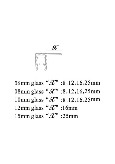 Novahub Conta Şeridi Esneklik Cam Kayar Kapı Duş Odası 10mm 10 MM