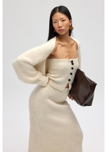 Vintera Bej Üçlü Triko Takım Bej