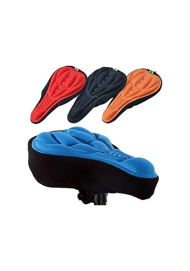 Novahub Turuncu Silikon Bisiklet Bisiklet Bisiklet Selesi Nefes Jel Yastık Yumuşak Ped Koltuk Örtüsü Turuncu Turuncu