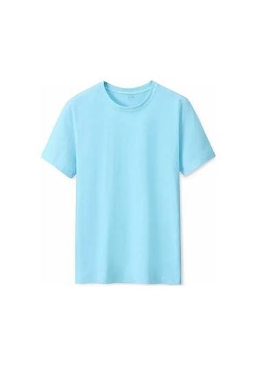 Snapbuy180g Pamuk Erkek Kadın Yazlık T-shirt Kısa Kollu Düz Renkfuşya Fuşya